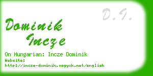 dominik incze business card